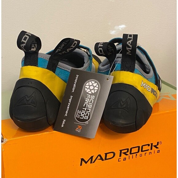 NIB Mad Rock Men\'s 9.5 Rock Climbing Shoes AGAMA YELLOW Suede Leather Straps Gym main image 8